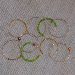 Alex and Ani Bracelets Set of 9